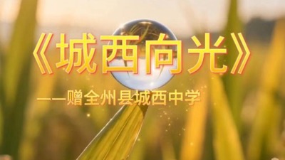 《城西向光》赠-全州县城西中学