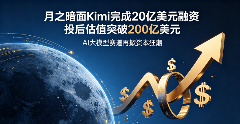 估值超200亿美元，美团龙珠领投月之暗面20亿美元新融资