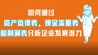 如何通过资产负债表，现金流量表和利润表分析企业发展潜力